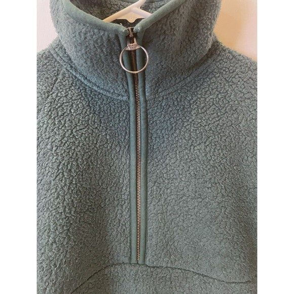 Madewell Women’s  XL Polartec Fleece Half Zip Green - Picture 12 of 12